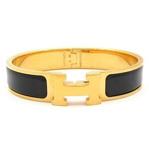 Hermes Bangle Click Gold Black
